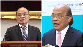 蘇貞昌頭髮留長？鄉民截圖驚「換髮型了」：根本火雲邪神（圖／翻攝自TVBS NEWS YouTube）