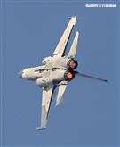 空軍IDF戰機單機性能特技操演。（記者邱榮吉/攝影）
