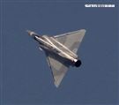 空軍幻象200戰機單機性能特技操演。（記者邱榮吉/攝影）
