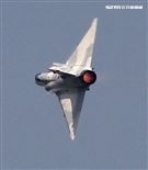 空軍幻象200戰機單機性能特技操演。（記者邱榮吉/攝影）