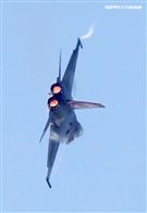 空軍IDF戰機單機性能特技操演。（記者邱榮吉/攝影）
