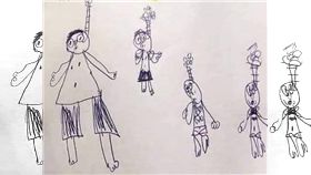 吊頸,浮潛,日記,繪圖,學生,老師,教學,作業,假日,馬來西亞,繩子,呼吸管,畫畫　圖／翻攝自臉書