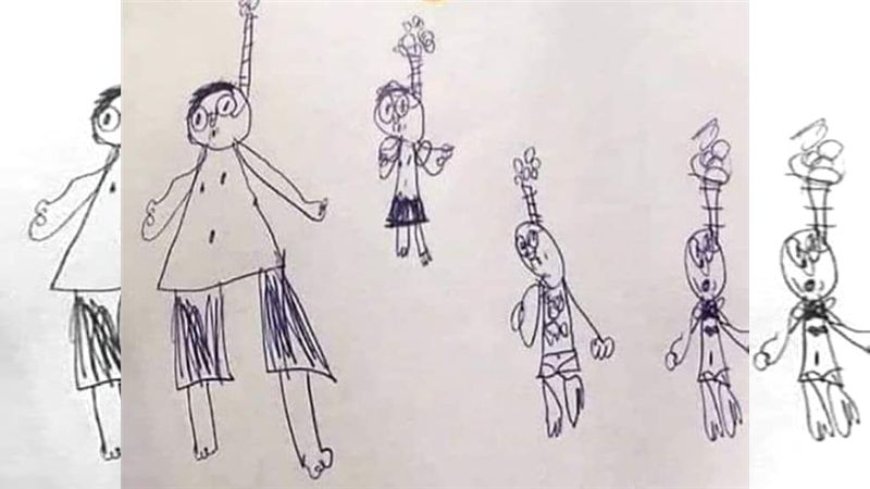童畫四吊頸人嚇壞師　背後真相笑噴網