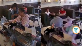 中國,廣東,結帳,過肩摔（圖／翻攝自西子丹視頻）