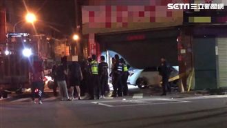 大哥開賓士撞民宅！小弟竟毆警還拒捕