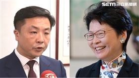 呂秋遠,林鄭月娥（合成圖／翻攝自臉書；資料照）