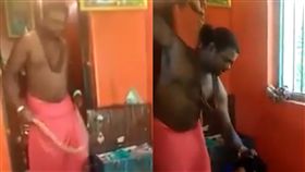 哀嚎充滿房！女子疑中邪…印度牧師變態「扯髮＋狂鞭」驅魔（圖／翻攝自鏡報）