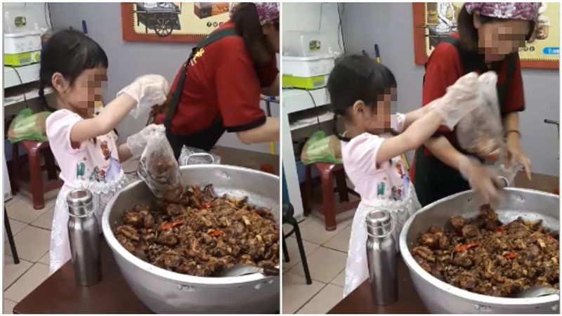 貼心女兒陪爸上班！影片曝光千人狂讚