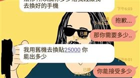 手機,摔壞,賠償,威脅(翻攝自Dcard)