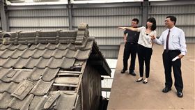 台中市定古蹟潭子農會穀倉獲中央補助修復台中市潭子農會穀倉為市定古蹟，空間閒置多年，無黨籍立委洪慈庸（中）爭取中央補助修復，盼保留歷史建築讓古蹟重生，帶動潭子整體觀光發展。圖為洪慈庸日前邀約相關單位會勘。（洪慈庸辦公室提供）中央社記者趙麗妍傳真  108年10月23日