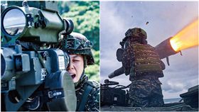 海陸「飛彈女神」！射擊飛彈長焰拖10公尺　精準命中標靶，圖／翻攝自中華民國海軍臉書