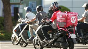 foodpanda外送員。（圖／記者林士傑攝影）