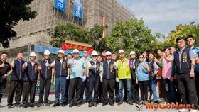 台中大里國民運動中心上梁 2020年8月完工(圖/台中市政府)