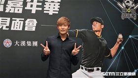 旅美左投王維中。（圖／記者王怡翔攝影）