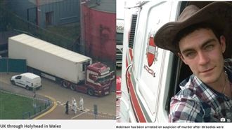 英國貨櫃藏屍案　司機暈：以為載蘑菇