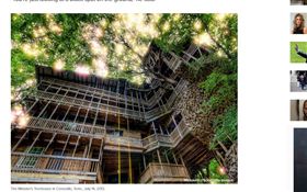 美國,樹屋,田納西,火災。(圖/翻攝自abcnews)