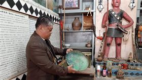 台東縣,排灣族,吳清生,蓋圓形銅鍋,巫師說法(圖/民眾提供)中央社