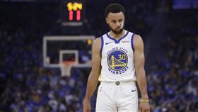 ▲柯瑞（Stephen Curry）對快艇三分球11投僅2中。（圖／美聯社／達志影像）