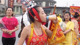 新莊協聖宮最美乩童張名儀（翻攝自臉書新莊協聖宮-蓮花太子）