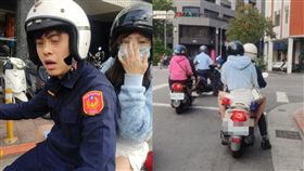 警察,女友,公務車,騎士,嗆聲,公權力　圖／翻攝爆怨公社