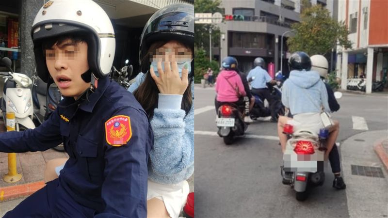 公務車載妹！台北警嗆騎士　萬人爆氣