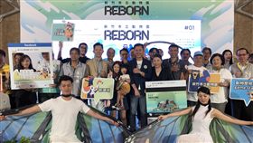 新竹市立動物園年底重新開園　主視覺亮相新竹市立動物園預計今年底重新開園，新竹市長林智堅（中右）25日公布動物園主視覺「城市動物島」及動畫。中央社記者魯鋼駿攝　108年10月25日