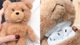 圖／翻攝自MADE YOON IG,泰迪熊耳機