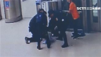 台鐵又傳揮刀驚魂！男失控遭盾牌壓制