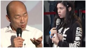 ▲韓國瑜、提問青年（組合圖，新聞台）