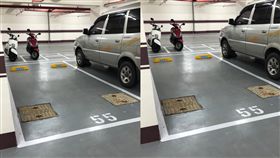 屋主買車位「驚見2孔蓋」…過來人「曝作用」狂勸退：會很慘！（圖／批踢踢）