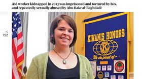 美國白宮國家安全顧問歐布萊恩（Robert O'Brien）於當地時間27日表示，美軍這波行動是以4年前遭ISIS殺害的人道救援工作者「穆勒（Kayla Mueller）」命名。（圖／翻攝自The Guardian）