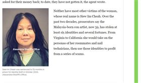 馬來西亞,美國,千面人,行騙,詐欺。(圖/翻攝自washingtonpost)