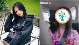 楊超越,火箭少女101,素顏,段奧娟,Yamy。翻攝自微博