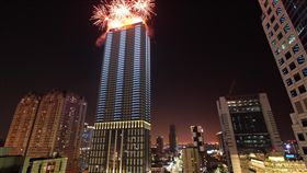 遠雄THEONE放煙火。（圖／遠雄提供）