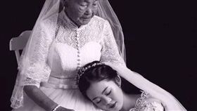 大陸,劉洋洋,婚紗,外婆,3代同堂。(圖/翻攝自紫牛新聞)