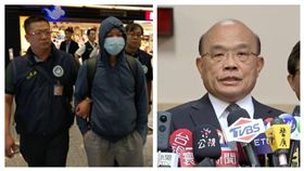 破壞台中連儂牆陸客，行政院長蘇貞昌。（組合圖／資料照）