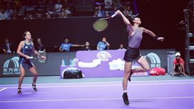 ▲謝淑薇與捷克搭檔在年終大賽。（圖／取自謝淑薇粉絲團）