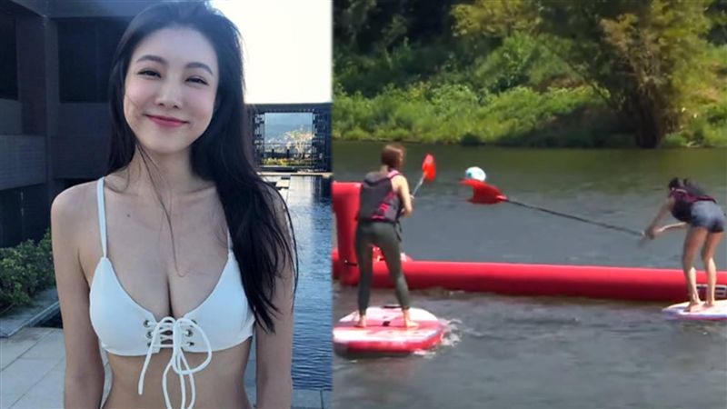 水上飆仔邵岱兒　比基尼激戰慘落海