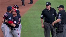 ▲國民特納爭議的跑壘。（圖／翻攝自美國職棒）