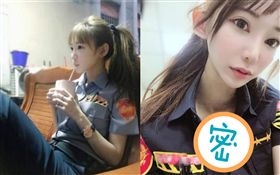 最美女警制服照！魔鬼氈微開曝「邪惡視角」…露陰影網爆動（圖／翻攝自IG）