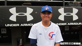 ▲旅美投手胡智為向世界棒球12強賽台灣犬中華隊報到。（圖／記者蕭保祥攝影）