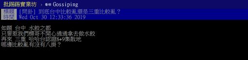 三重,台中,8+9,治安,PTT 圖/翻攝自PTT