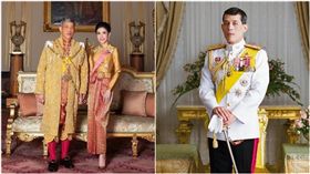 ▲詩妮娜,泰王,瓦吉拉隆功（合成圖／翻攝自泰國王室公報IG）