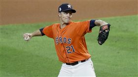 ▲葛蘭基（Zack Greinke）回神，前4局僅被打1支安打。（圖／美聯社／達志影像）
