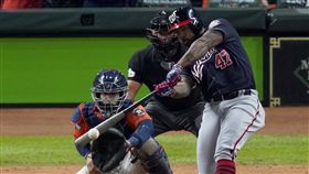 ▲肯德瑞克（Howie Kendrick）2分砲，國民逆轉比數。（圖／美聯社／達志影像）