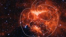 萬聖節,南瓜,燈籠,美國太空總署,星雲（圖／翻攝自NASA）