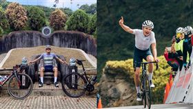 外國人墳墓當「龍椅」豪邁坐　台灣單車比賽勇奪冠軍
圖翻攝自加藤軍台灣粉絲團 2.0臉書、交通部觀光局