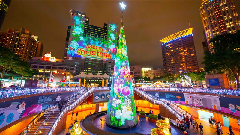 雙塔雷射光雕秀！新北耶誕城週五登場