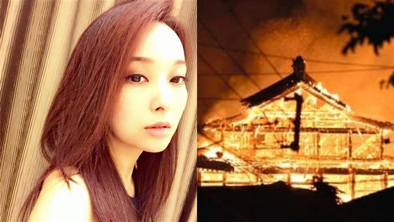 首里城一夜燒毀　愛紗嘆沖繩人的驕傲