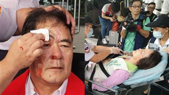 韓國瑜缺席..藍綠爆打！2議員送醫